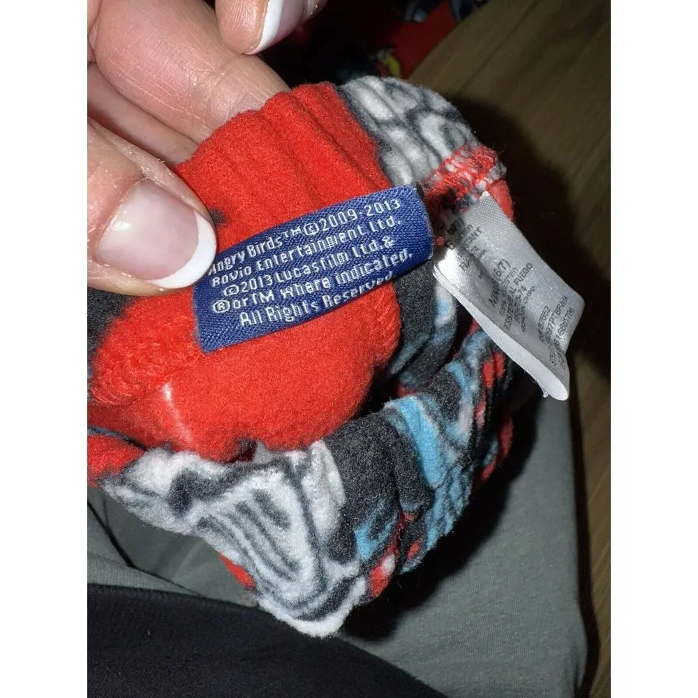 Spider-Man‎ Sonic Sega Angry Birds Boy's Fleece One Piece pajama Sz 6/7 PJ Pants